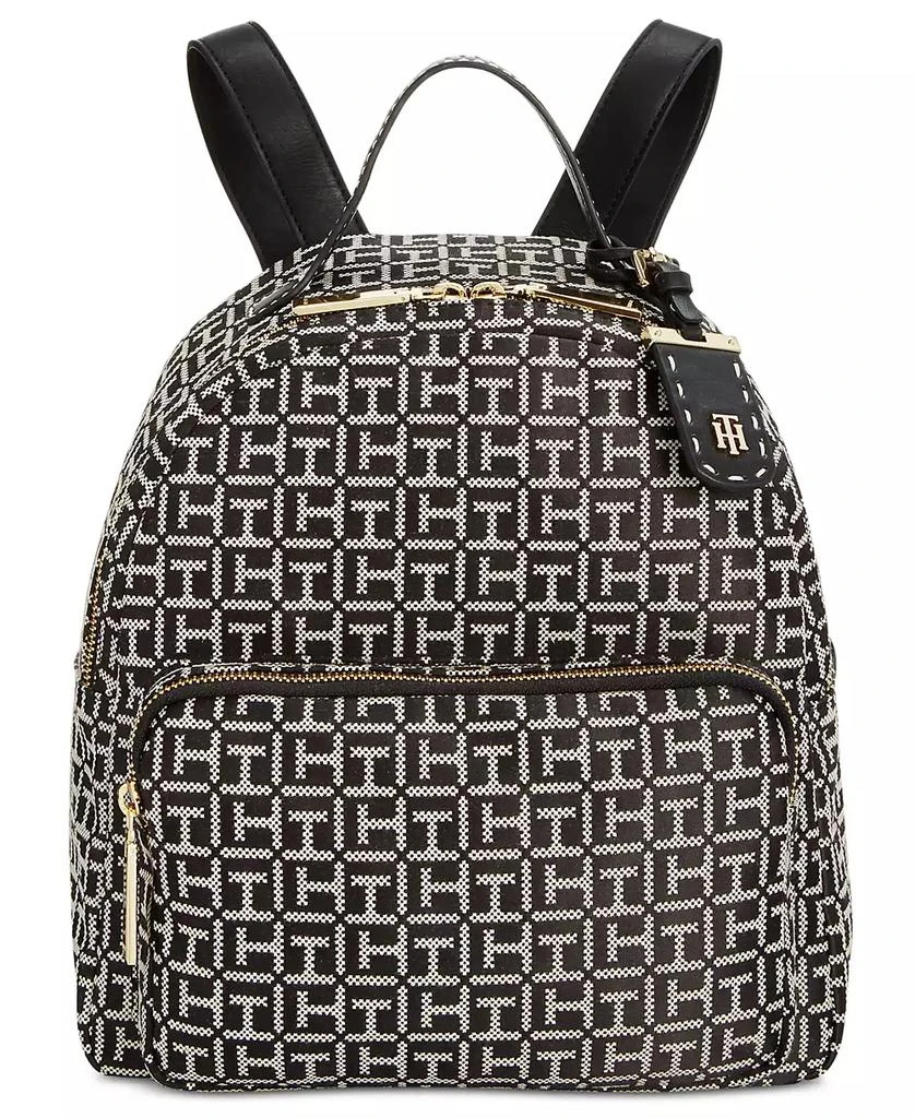 商品Tommy Hilfiger|Julia Logo Jacquard Dome Backpack,价格¥958,第1张图片