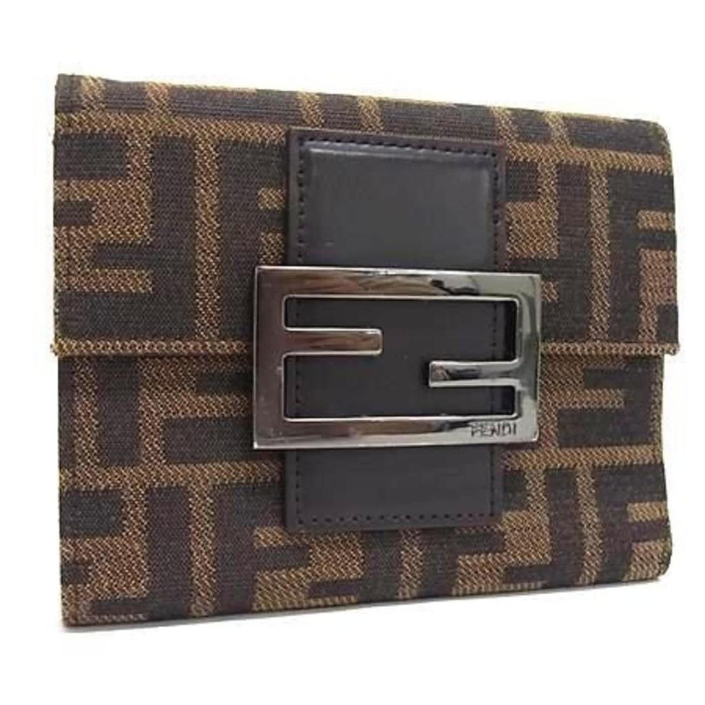 Geldbörse aus Canvas und Leder (dreifach faltbar) (gebraucht) image 2