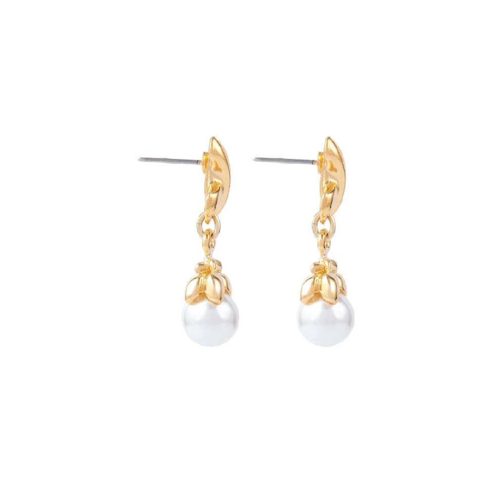 商品Susan Caplan Vintage|1980s vintage criss cross faux pearl drop earrings,价格¥664,第2张图片详细描述