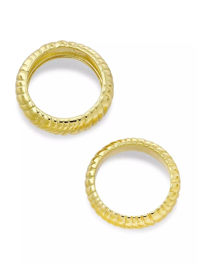 商品Shashi|Frances 14K-Yellow-Gold Vermeil 2-Piece Ring Set,价格¥714,第3张图片详细描述