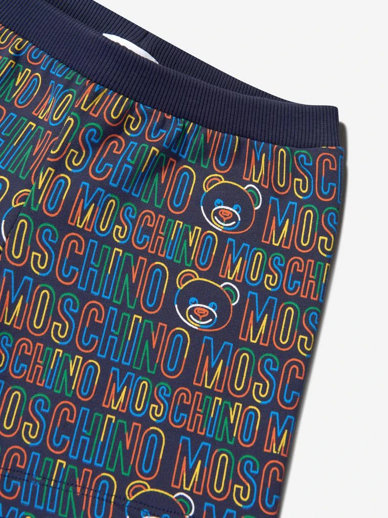 商品Moschino|Moschino Navy Baby Unisex Cotton Logo Shorts,价格¥707,第3张图片详细描述