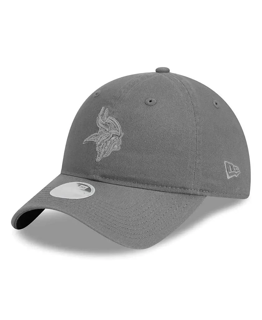 商品New Era|Women's Gray Minnesota Vikings Color Pack 9TWENTY Adjustable Hat,价格¥208,第1张图片