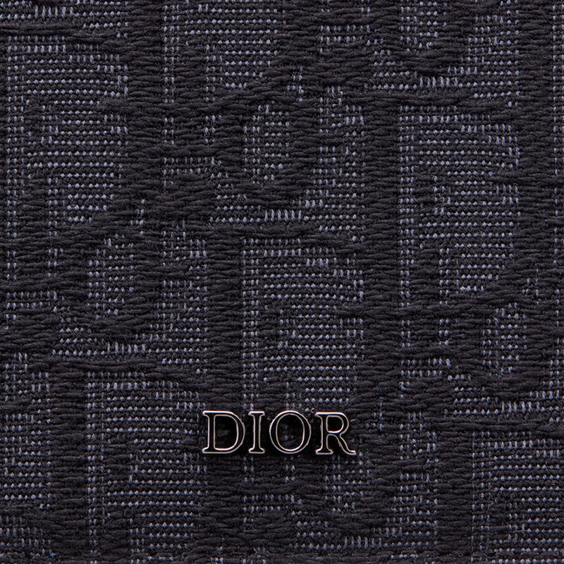 商品Dior|【预售3-7天】DIOR/迪奥 21春夏 男士黑色Oblique提花老花帆布双折卡包卡片夹2ESCH138YSE_H03E,价格¥3065,第8张图片详细描述