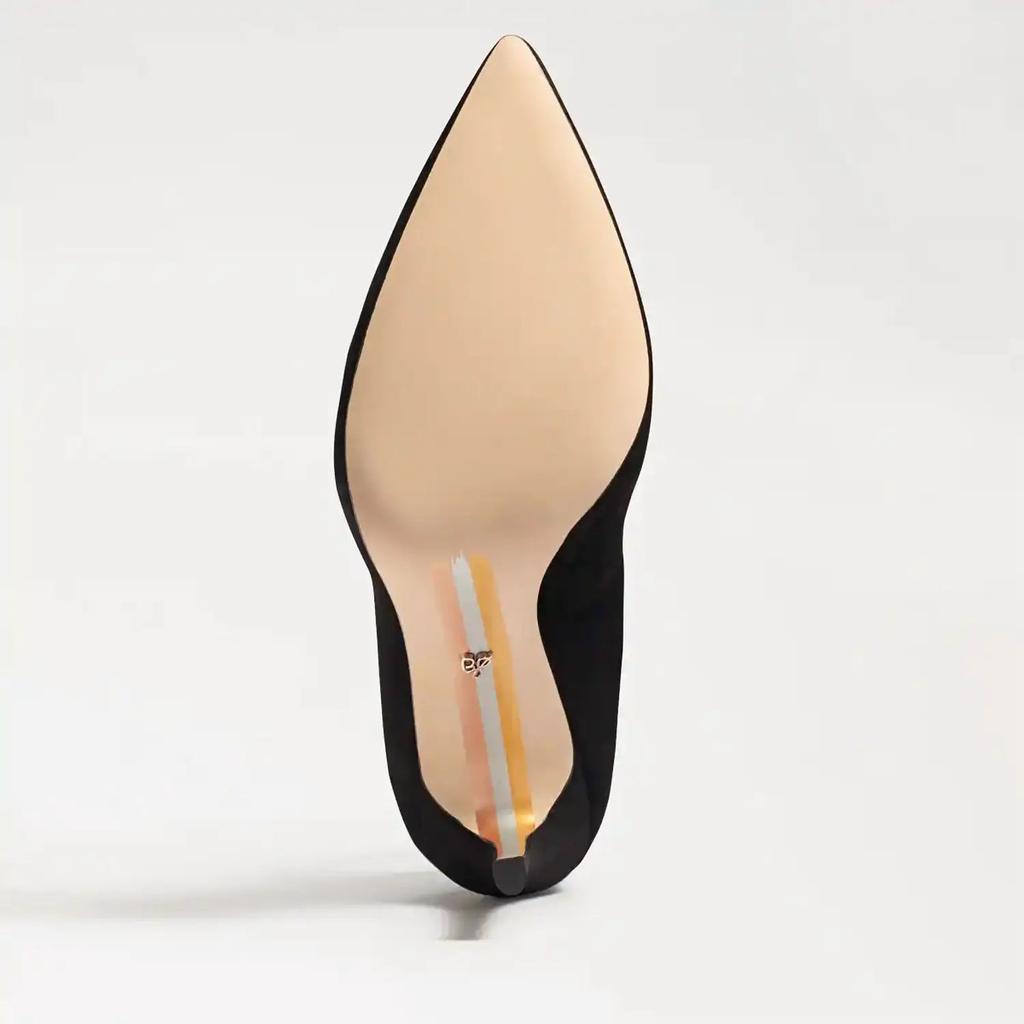 商品Sam Edelman|Hazel Pointed Toe Heel in Black Suede,价格¥670,第6张图片详细描述