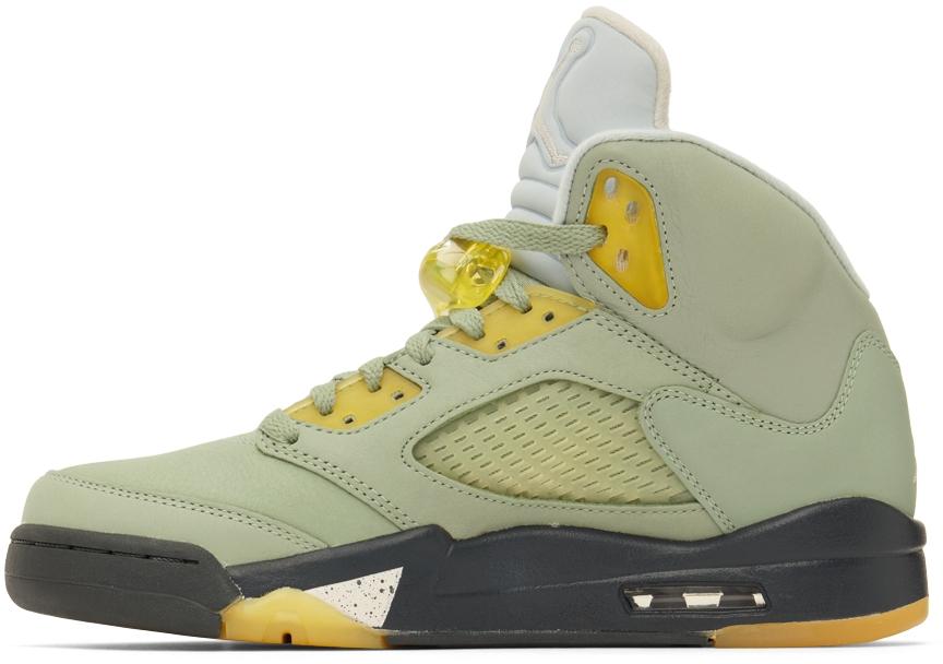 Green Air Jordan 5 Retro Sneakers商品第3张图片规格展示