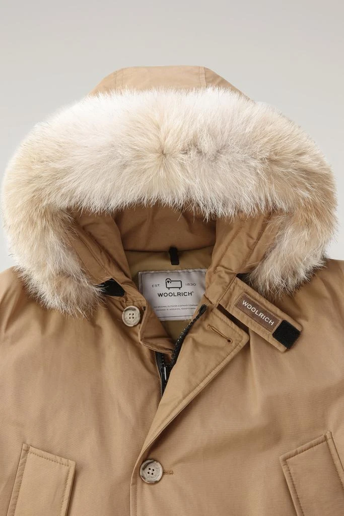 商品Woolrich|Arctic Parka in Ramar Cloth with Detachable Fur Trim - Men - Beige,价格¥5196,第2张图片详细描述