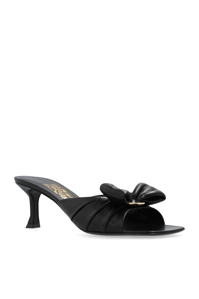 Ferragamo 黒 リボンミュール LUCIE 55 サイズ5 Ferragamo 黒 リボンミュール LUCIE 55 サイズ5 - メルカリ