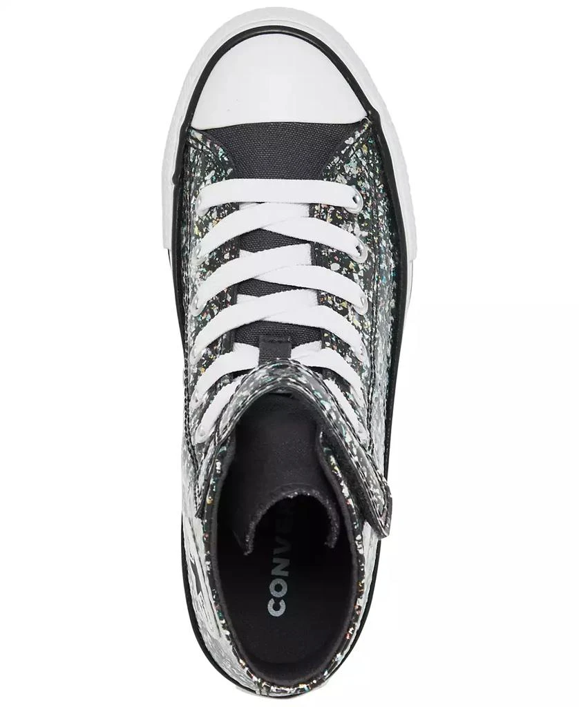 商品Converse|Little Girls Chuck Taylor All Star Glitter Easy-On Casual Sneakers from Finish Line,价格¥374,第3张图片详细描述