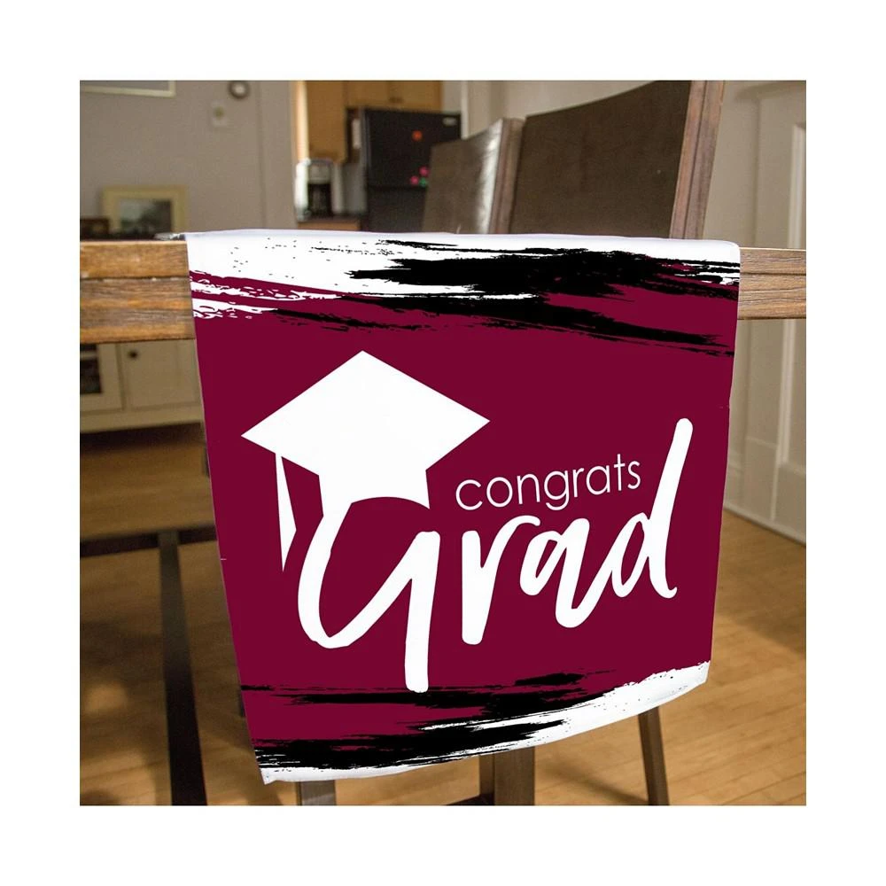 商品Big Dot of Happiness|Maroon Grad - Best is Yet to Come Grad Party Decor Cloth Table Runner 13 x 70 in,价格¥164,第2张图片详细描述
