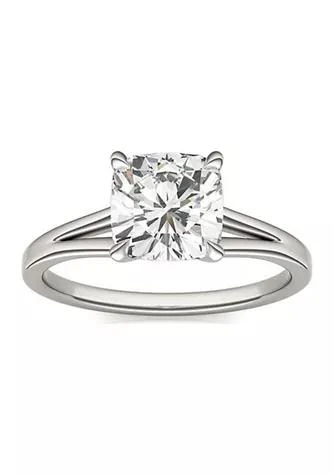 商品Charles & Colvard|Colvard Charles Colvard 2.06 Ct. T.w. Lab Created Cushion Cut Moissanite Solitaire Ring In 14K Gold,价格¥9073,第1张图片