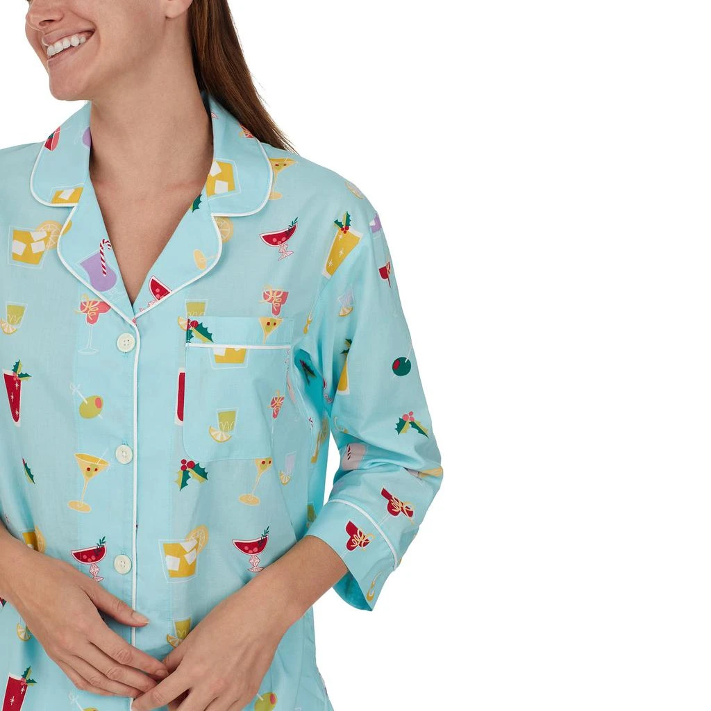 商品Bedhead PJs|Classic Woven 3/4 Crop Sleeve Pajama Set,价格¥681,第3张图片详细描述