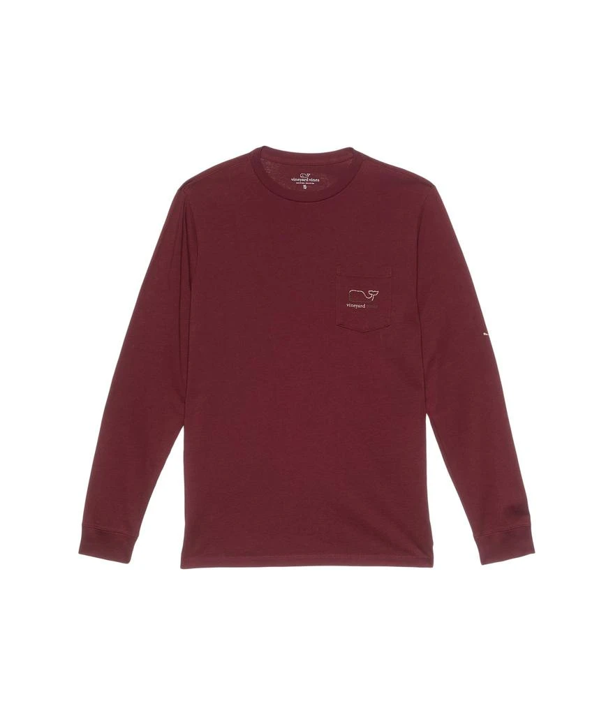 商品Vineyard Vines|Long Sleeve Burgee Vintage Whale Tee (Toddler/Little Kid/Big Kid),价格¥247,第1张图片