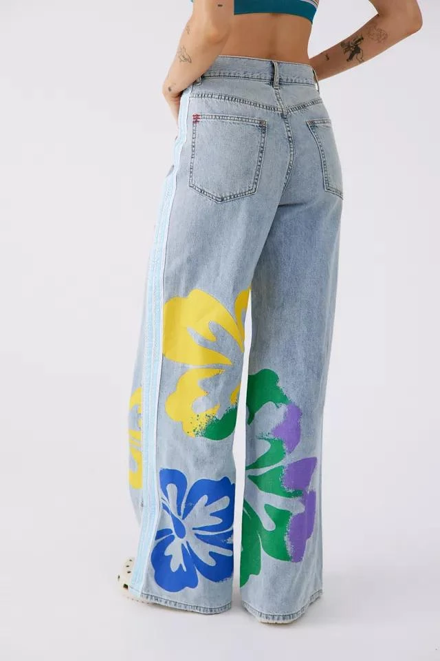 商品BDG|BDG Skater Baggy Jean - Hibiscus Print,价格¥227,第4张图片详细描述