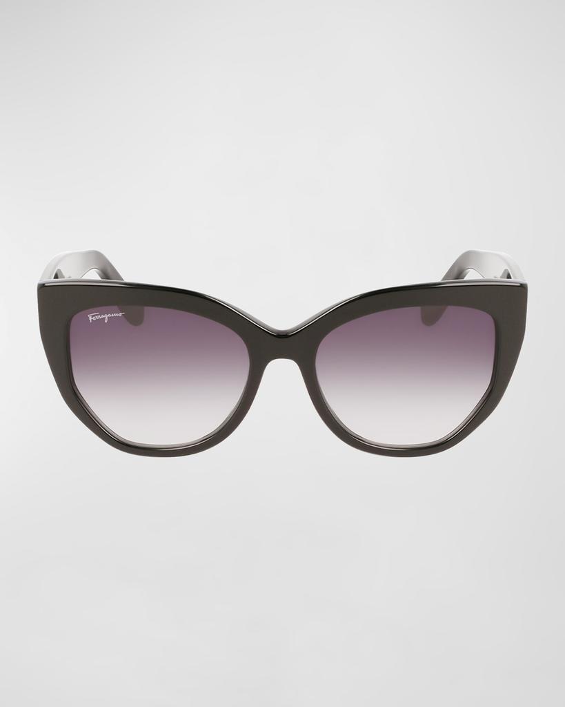Classic Logo Acetate Cat-Eye Sunglasses商品第3张图片规格展示