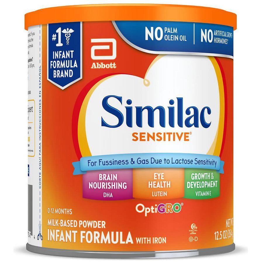 商品Similac|Similac Sensitive 乳糖不耐受配方非转基因婴儿奶粉1段 340g,价格¥147,第5张图片详细描述