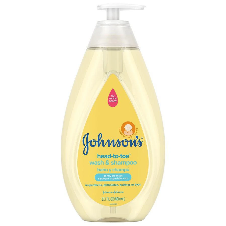 商品Johnson's Baby|Head-To-Toe Tear-Free Body Wash & Shampoo,价格¥96,第1张图片