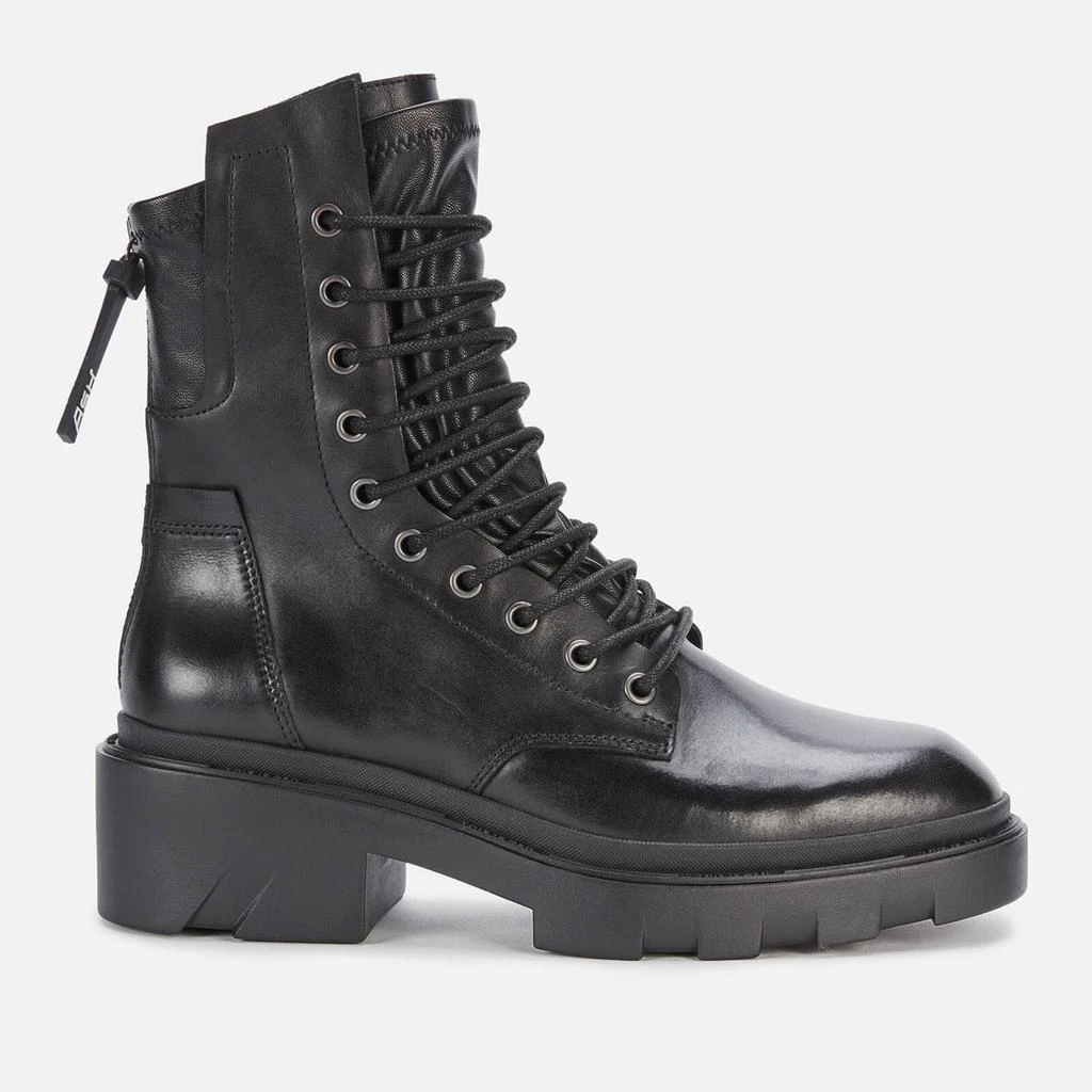 商品Ash|ASH WOMEN'S MADNESS LEATHER LACE UP BOOTS - BLACK,价格¥1171,第1张图片