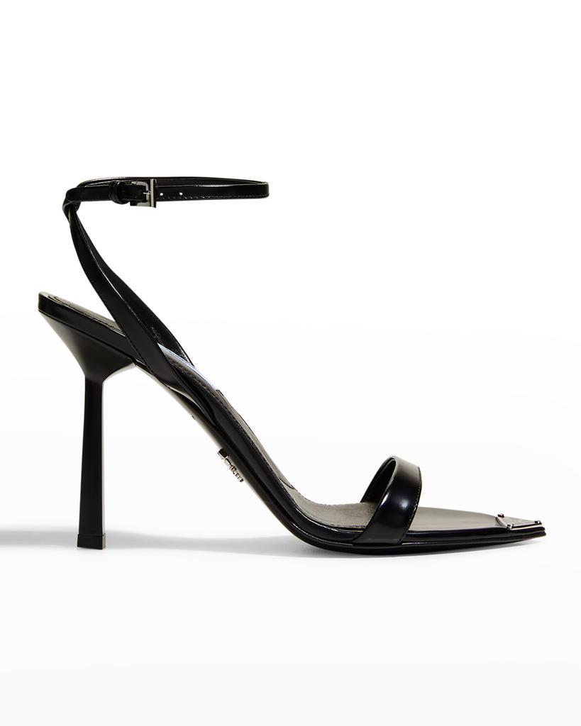 商品Prada|Leather Ankle-Strap Sandals,价格¥8924,第1张图片