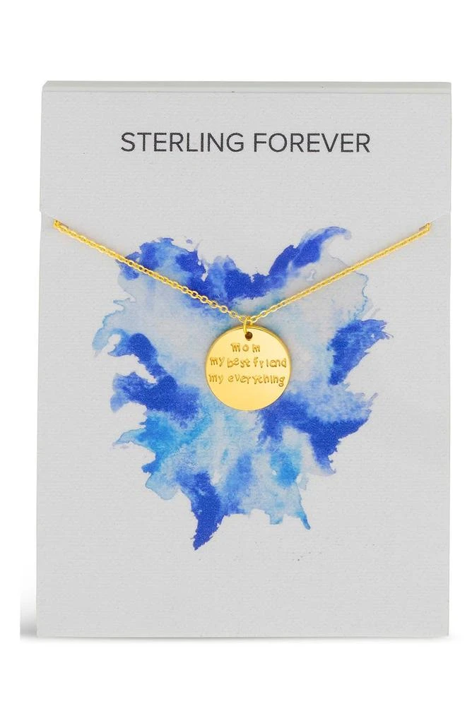 商品Sterling Forever|Mom, My Best Friend Pendant Necklace,价格¥225,第3张图片详细描述