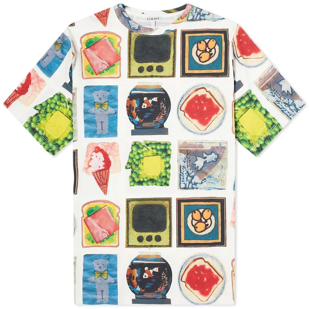 商品[国内直发] Loewe|（吊牌脱落）Loewe Joe Brainard All Over Print Tee,价格¥1166,第1张图片