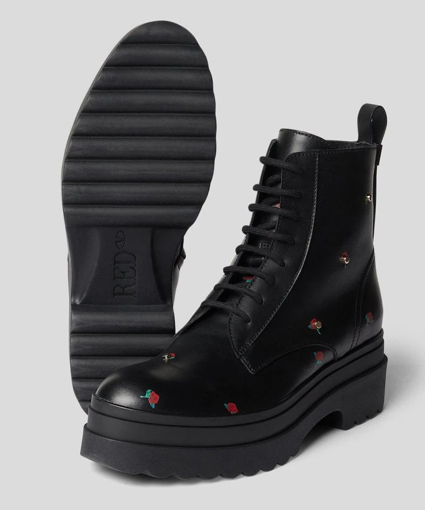 商品RED Valentino|RED VALENTINO Rose Studs Combat Boots,价格¥4236,第5张图片详细描述