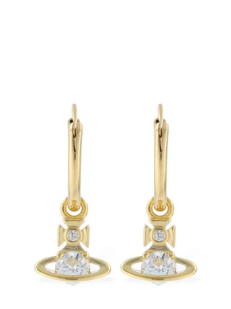 商品Vivienne Westwood|Nina Sparke Crystal Hoop Earrings,价格¥1377,第2张图片详细描述
