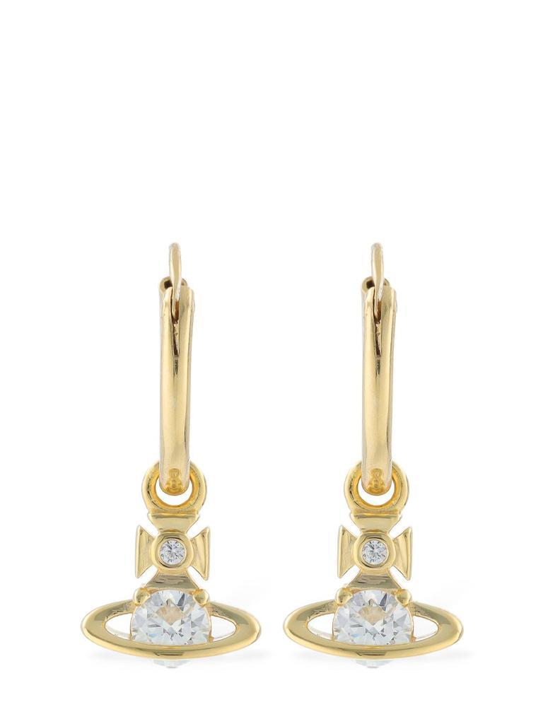 商品Vivienne Westwood|Nina Sparke Crystal Hoop Earrings,价格¥1220,第4张图片详细描述