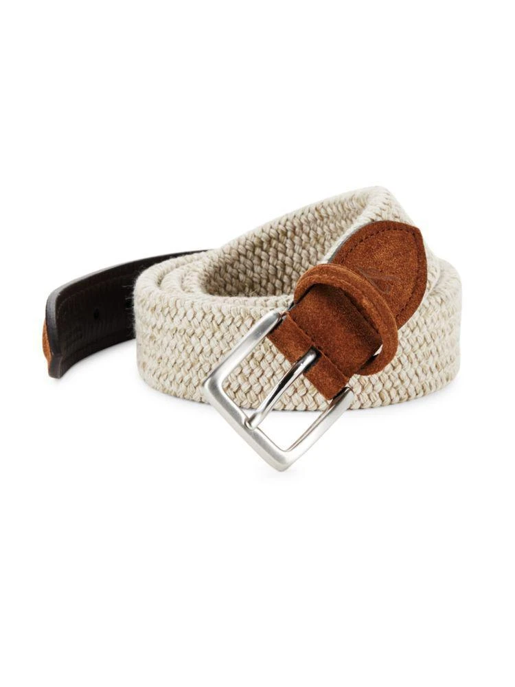 商品Faconnable|Two-Toned Braided Belt,价格¥343,第4张图片详细描述