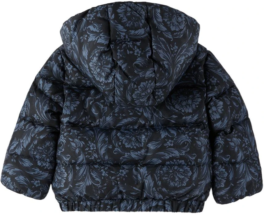 商品Versace|Baby Navy Barocco Down Jacket,价格¥2892,第2张图��片详细描述