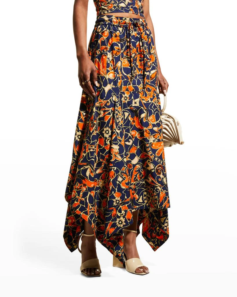 商品A.L.C.|Blanca Abstract Printed Handkerchief Maxi Skirt,价格¥946,第3张图片详细描述
