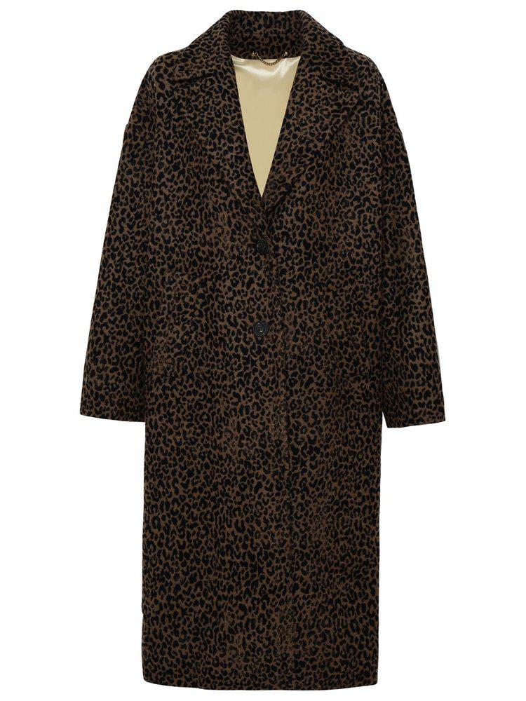 Golden Goose Deluxe Brand Leopard Jacquard Coat商品第1张图片规格展示