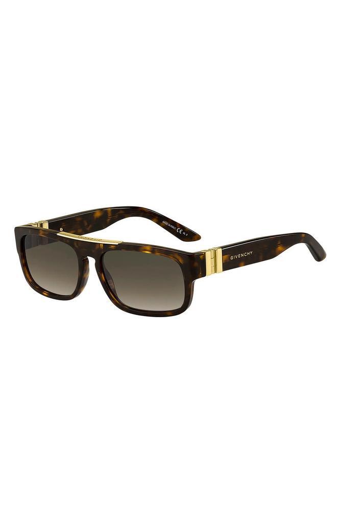 商品Givenchy|57mm Rectangular Sunglasses,价格¥901,第4张图片详细描述