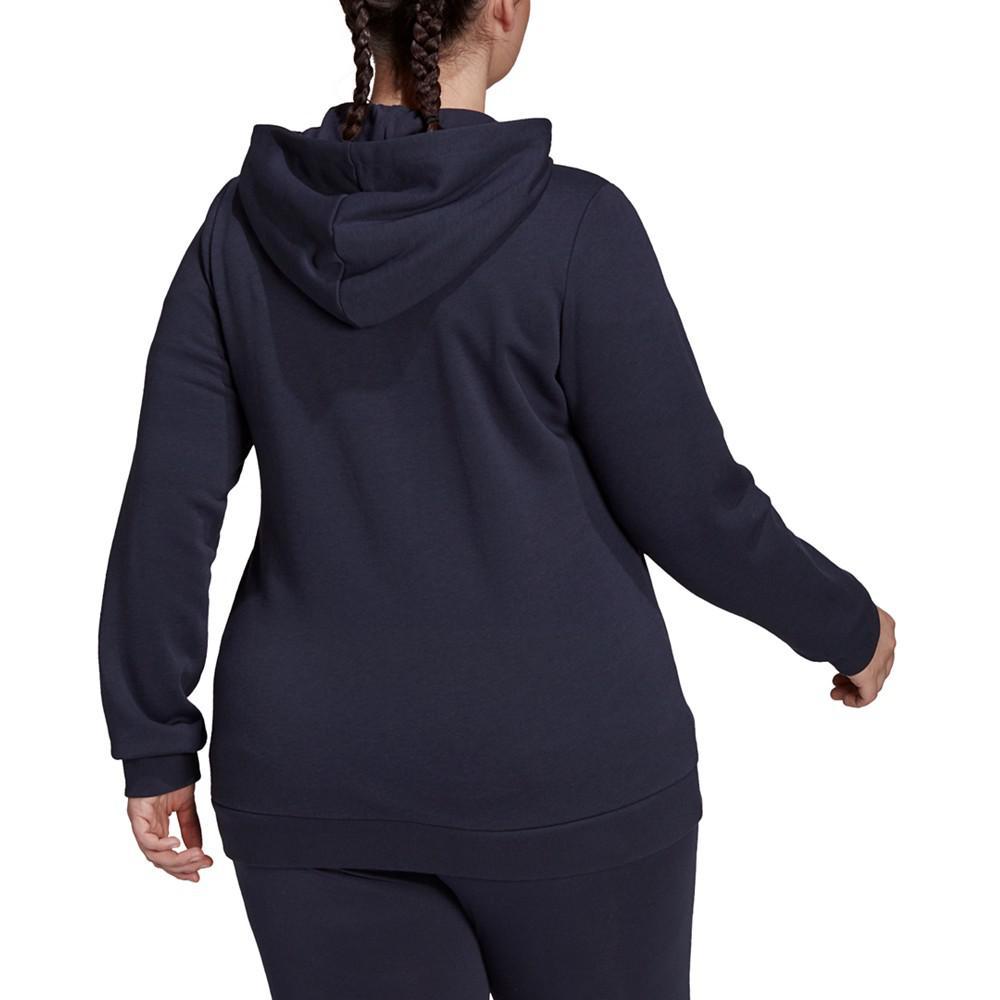 商品Adidas|Essentials Plus Size French Terry Logo-Sleeve Hoodie,价格¥379-¥409,第5张图片详细描述