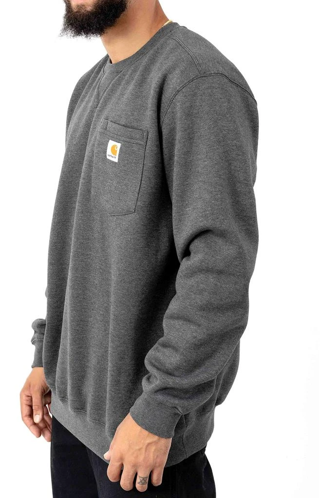 商品Carhartt|(103852) Crewneck Pocket Sweatshirt - Carbon Heather,价格¥316,第2张图片详细描述