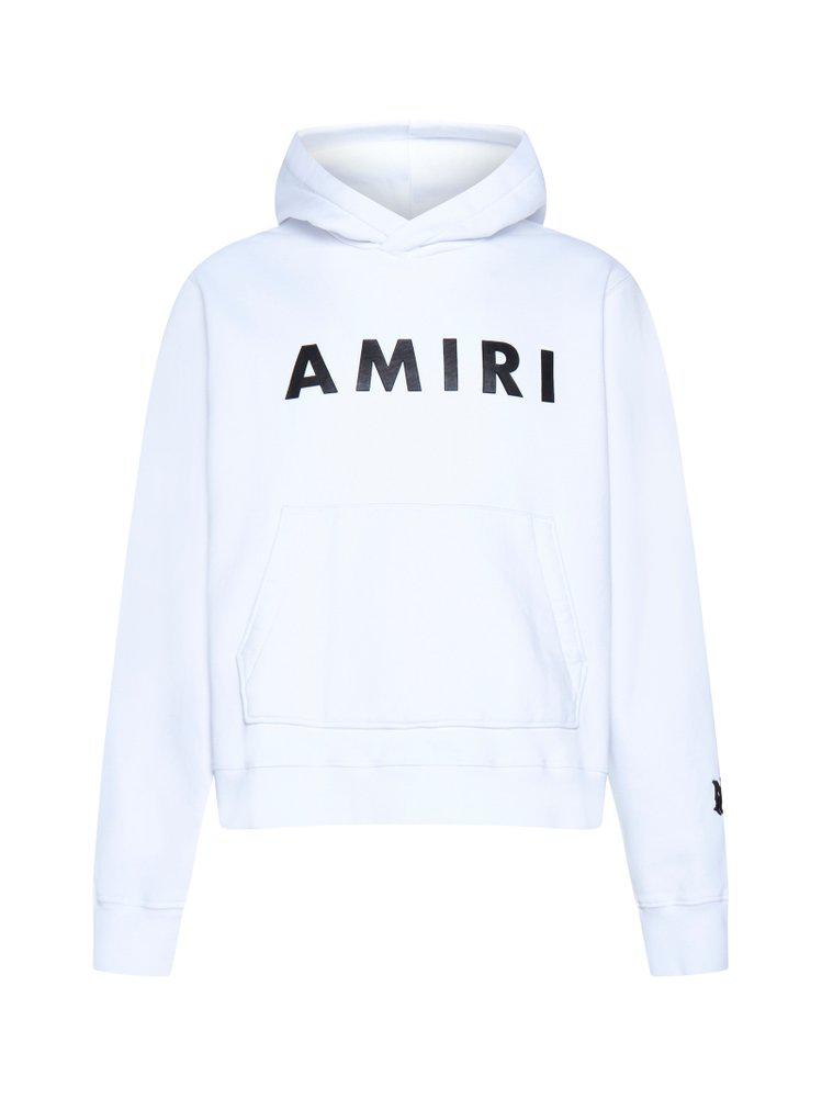 Amiri Logo Printed Long-Sleeved Hoodie商品第1张图片规格展示