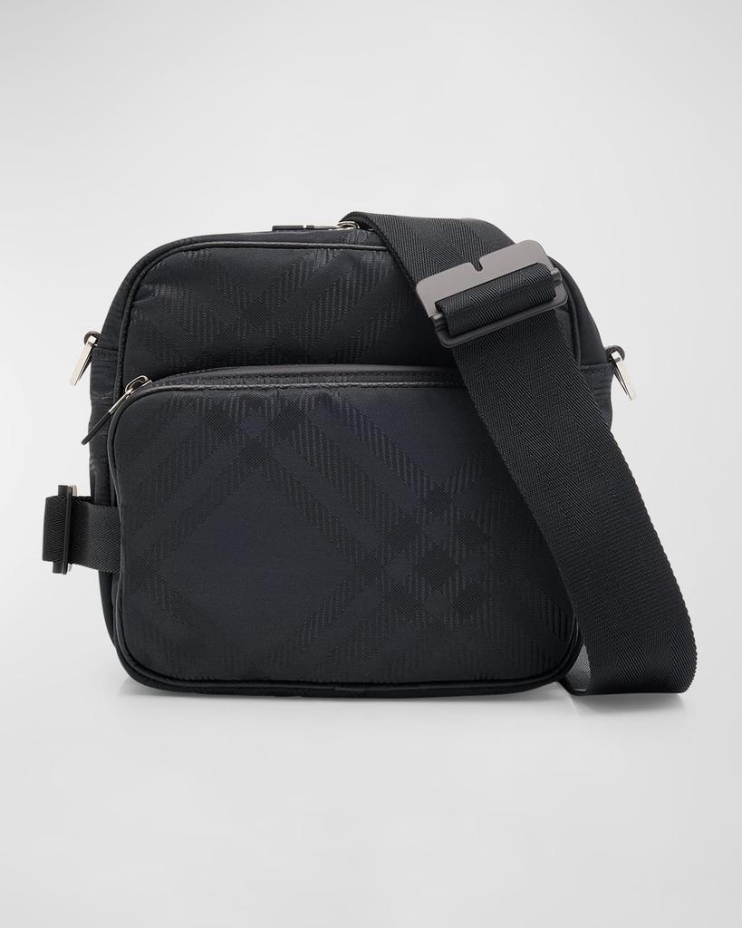 Men's Check Jacquard Crossbody Bag – On Sale Now with Up to