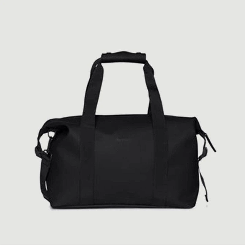 商品RAINS|Small weekend bag in coated canvas Black Rains,价格¥484,第1张图片