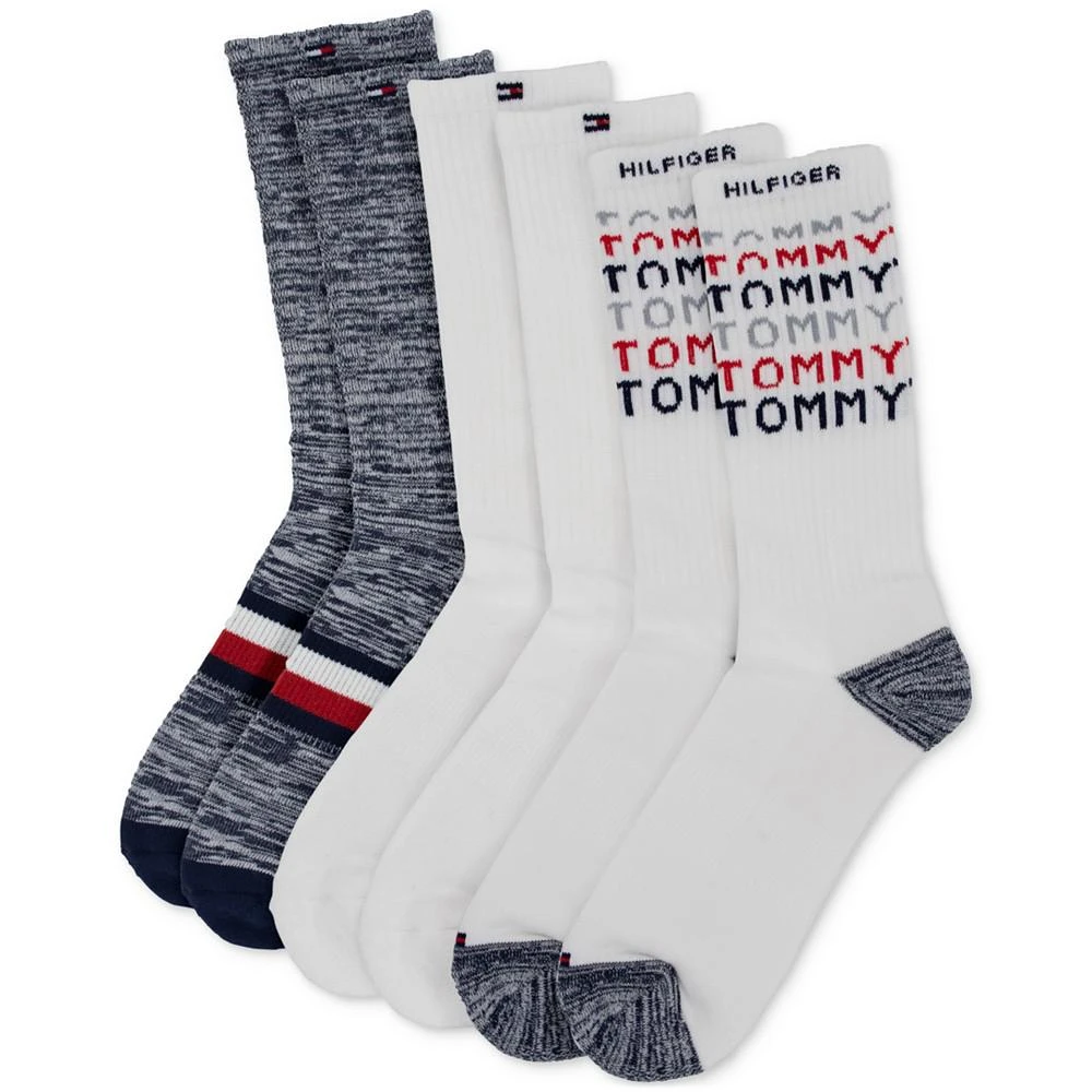 商品Tommy Hilfiger|Men's 3-Pk. Logo Cushioned Crew Socks,价格¥90,第1张图片