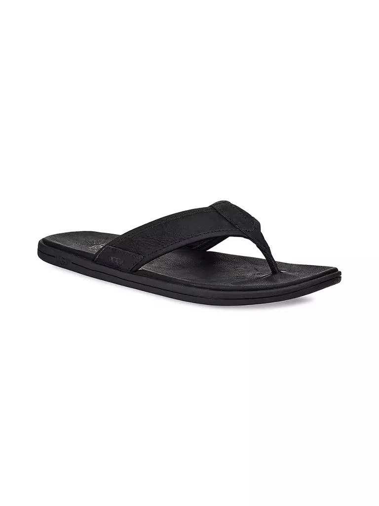 商品UGG|Seaside Flip Leather Flip Flops,价格¥624,第2张图片详细描述