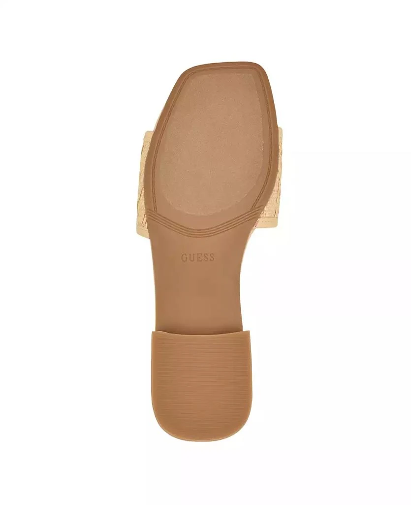 商品GUESS|Women's Tamsea One Band Square Toe Slide Flat Sandals,价格¥295,第5张图片详细描述