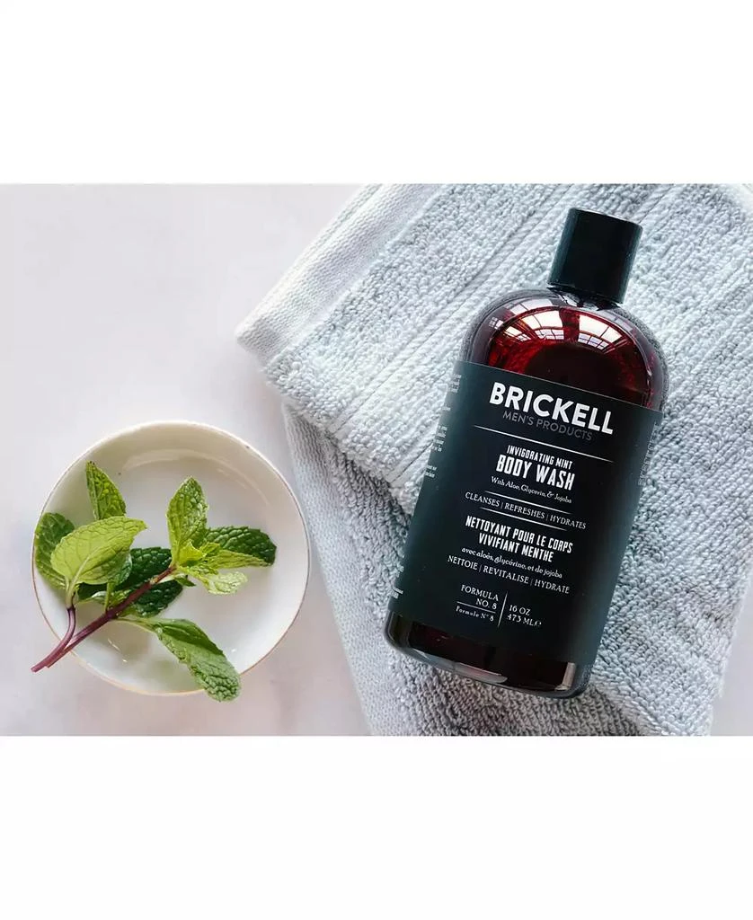 商品Brickell Mens Products|Brickell Men's Products Invigorating Mint Body Wash, 16 oz.,价格¥188,第4张图片详细描述