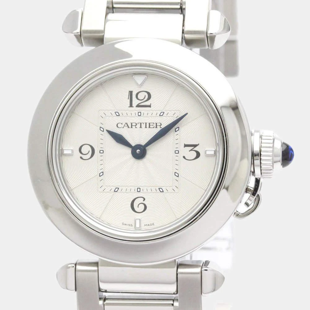 商品[二手商品] Cartier|Cartier Silver Stainless Steel Pasha WSPA002 Quartz Women's Wristwatch 30 mm,价格¥27949,第2张图片详细描述