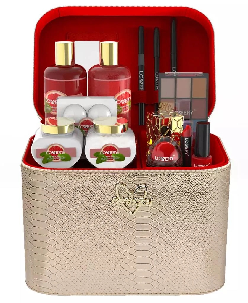 商品Lovery|30-Pc. Pink Grapefruit Home Spa Body Care & Makeup Gift Set,价格¥499,第1张图片