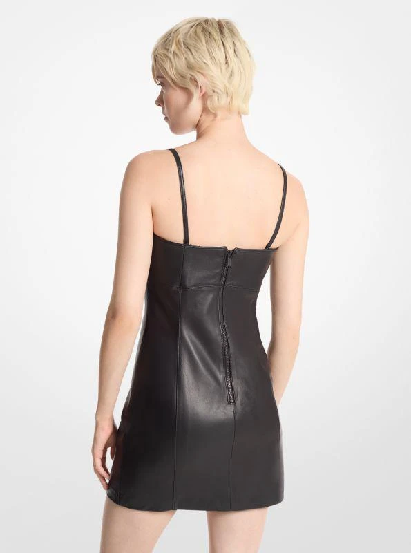 商品Michael Kors|Leather Slip Mini Dress,价格¥2710,第2张图片详细描述