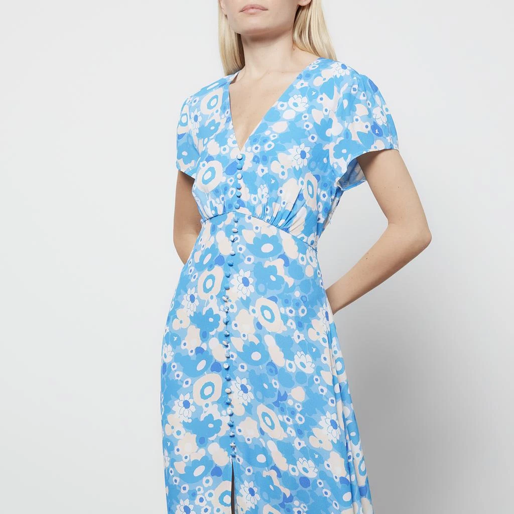 商品Rixo|RIXO Women's Aspen Midi Dresses - Blue Scandi,价格¥792,第3张图片详细描述