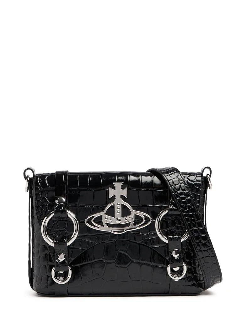 商品Vivienne Westwood|Kim Croc Embossed Leather Crossbody Bag,价格¥5574,第1张图片