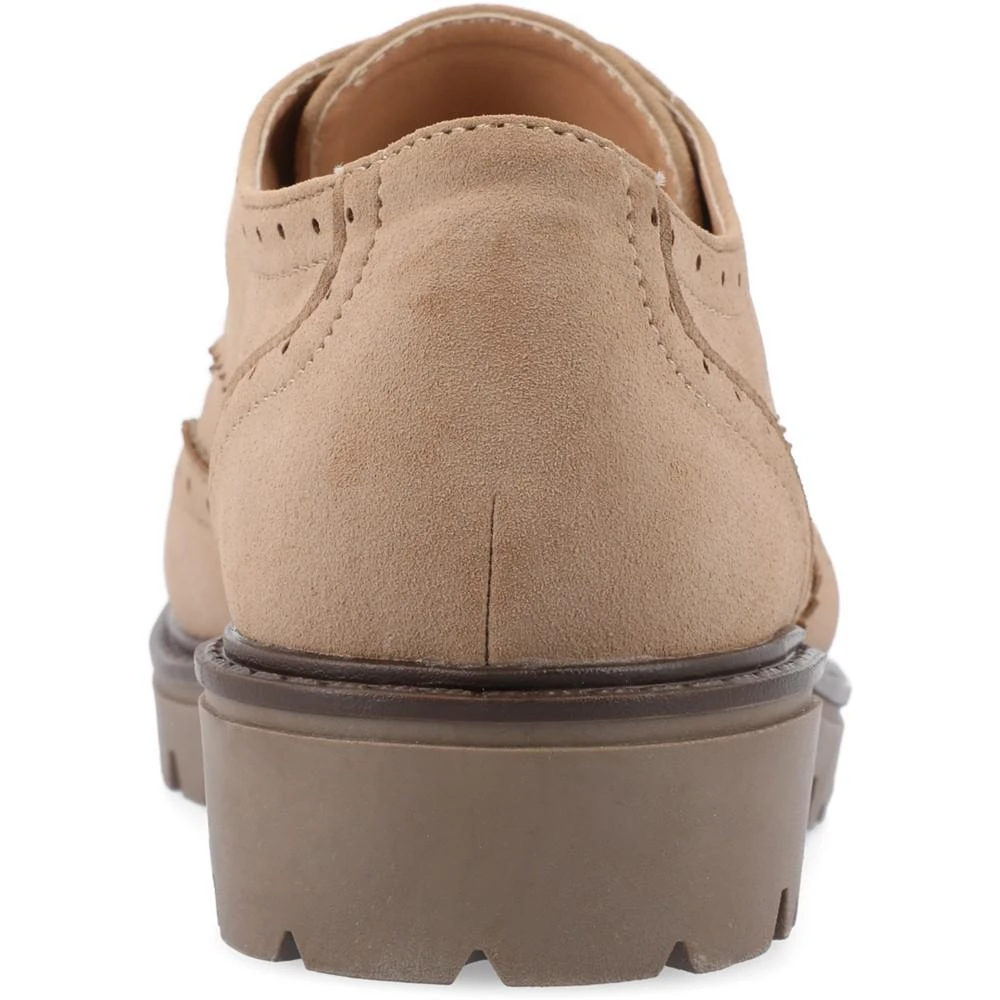 商品Journee Collection|Women's Claudiya Tru Comfort Foam Lug Outsole Almond Toe Oxford Flats,价格¥441,第3张图片详细描述