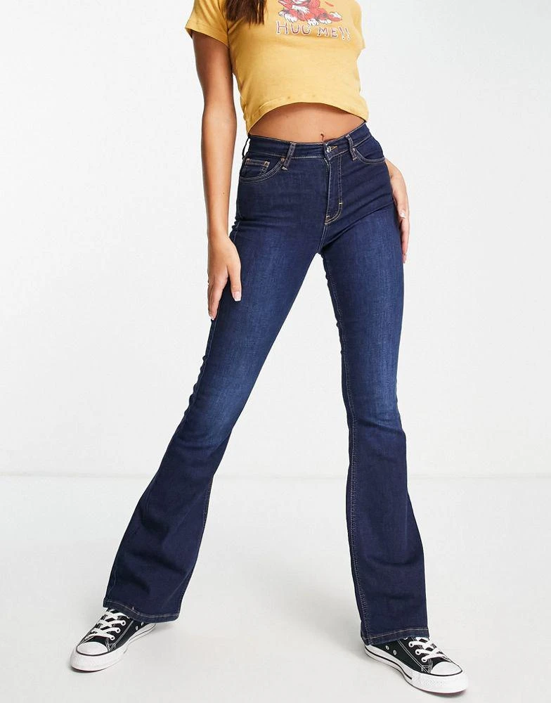 商品Topshop|Topshop Jamie flare jeans in indigo,价格¥271,第1张图片