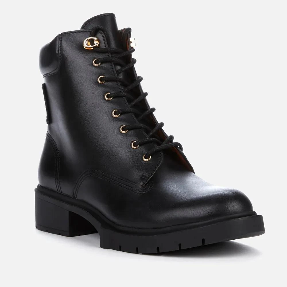 商品Coach|Coach Women's Lorimer Leather Lace Up Boots,价格¥773,第2张图片详细描述