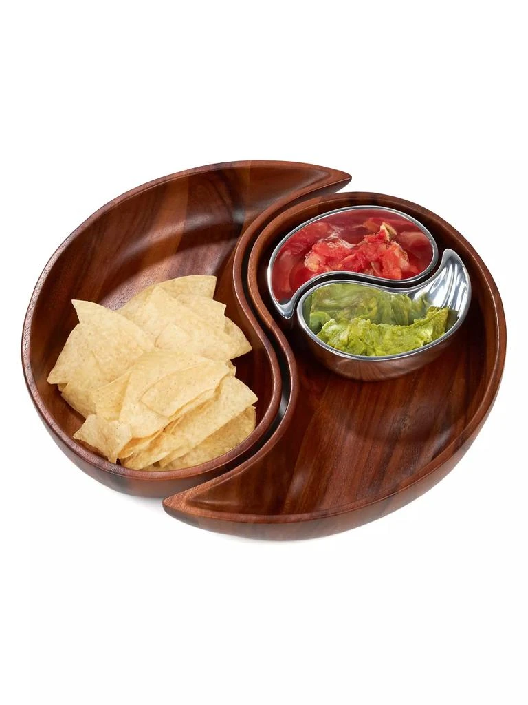 商品Nambé|Yin-Yang Chip & Dip Server,价格¥1310,第4张图片详细描述